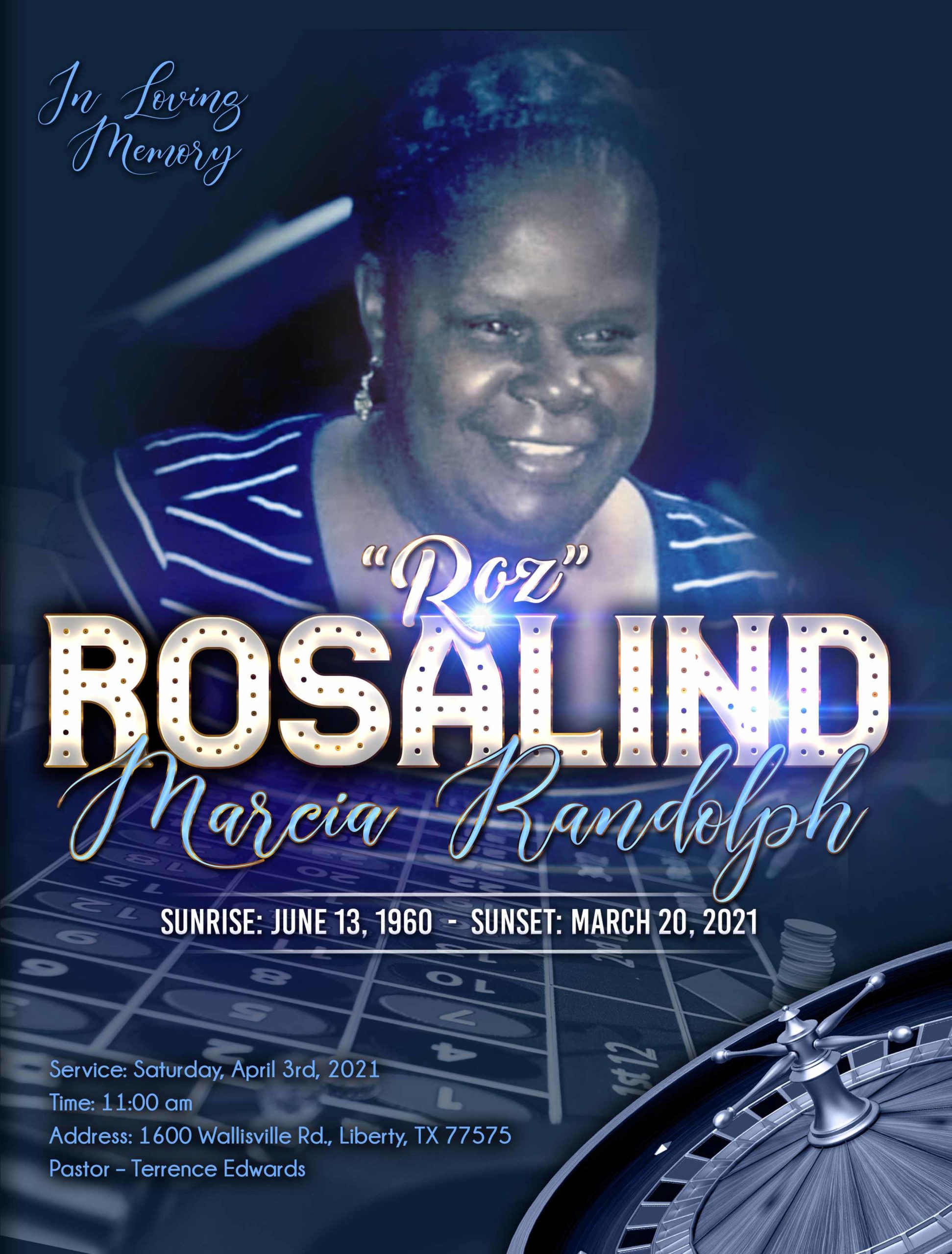 Rosalind Marcia Randolph 1960-2021