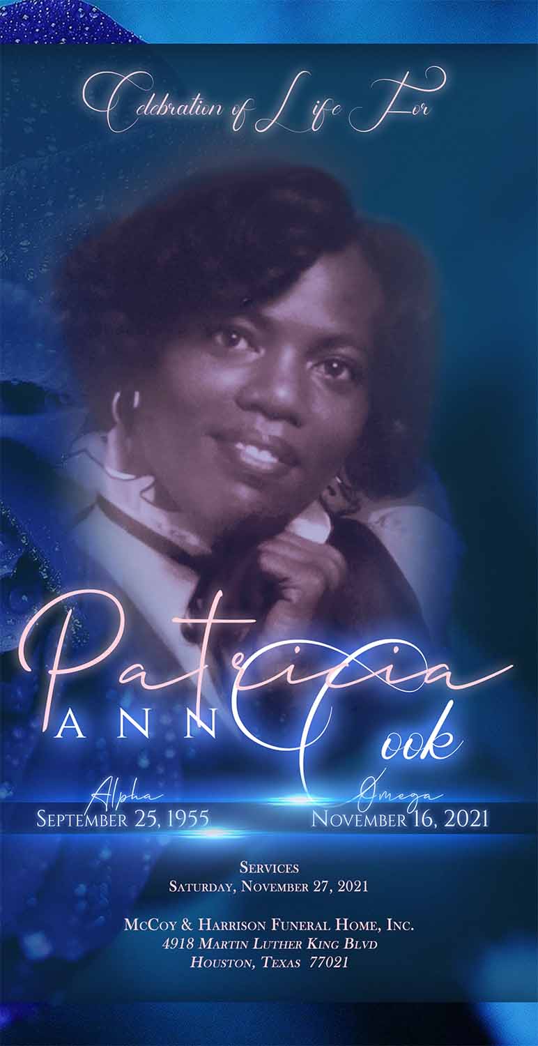 Patricia Ann Cook 1955-2021
