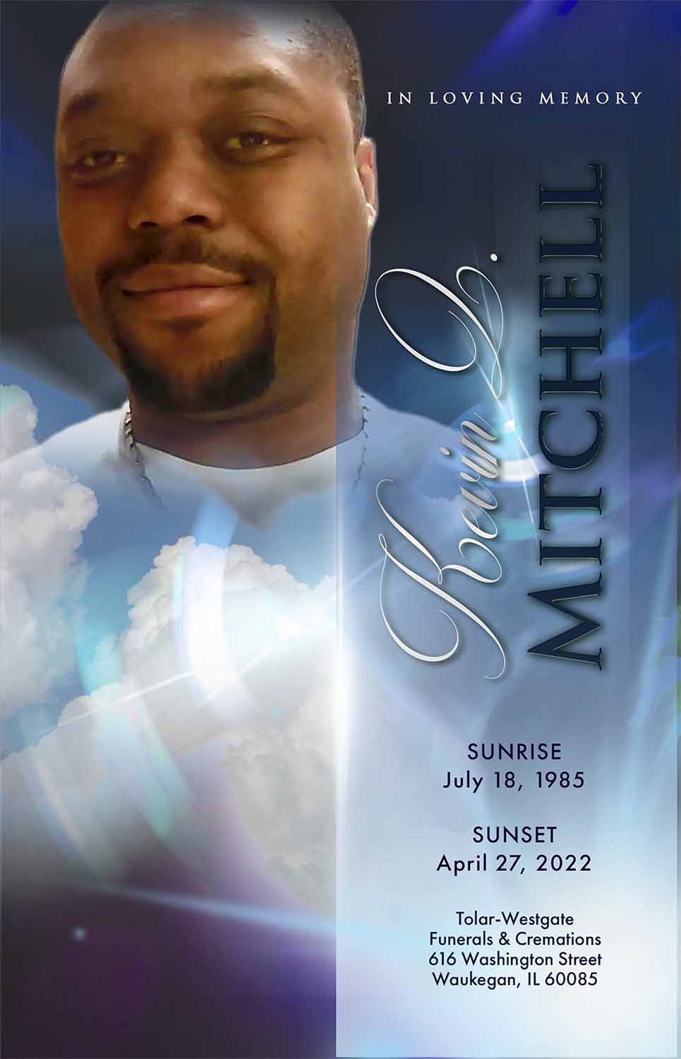 Kevin Q. Mitchell 1985 2022 Obituary Printing