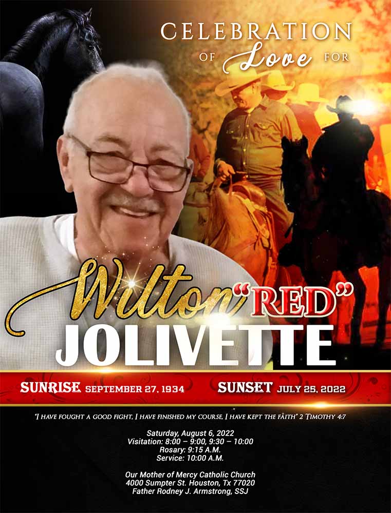 Wilton “Red” Jolivette 1934 – 2022