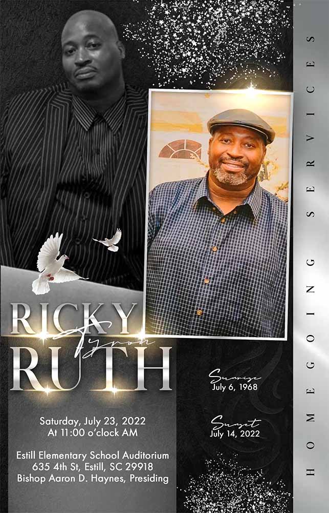 Ricky Tyron Ruth 1968 – 2022