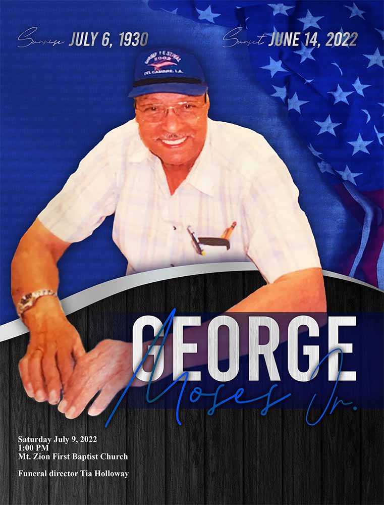 George Moses Jr.1930 – 2022