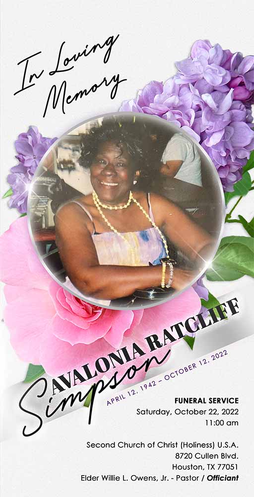 Avalonia Simpson 1942 – 2022