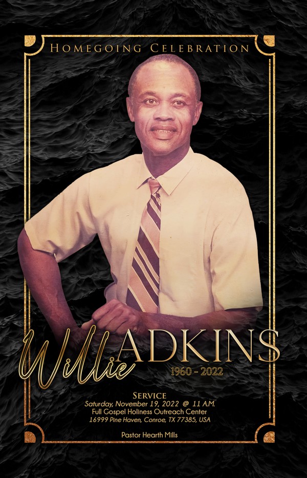 Willie Adkins 1960 -2022