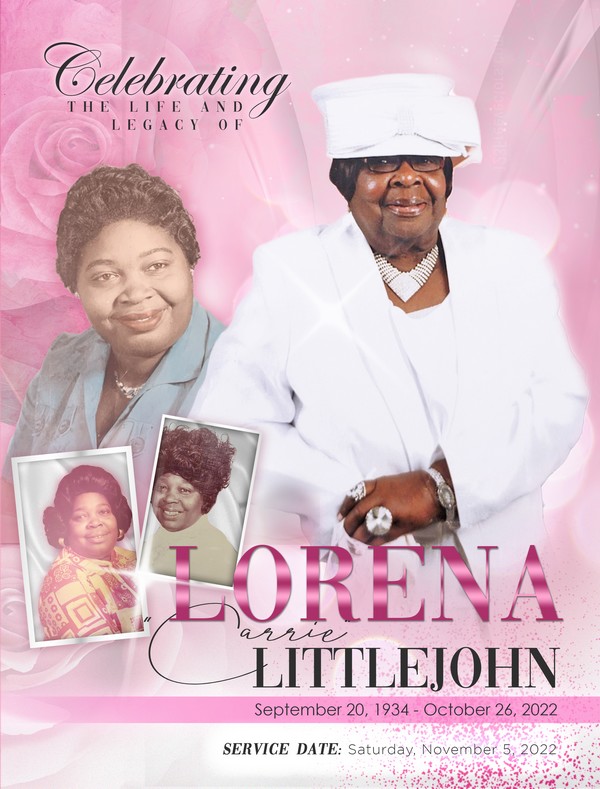 Lorena “Carrie” Littlejohn 1934 – 2022