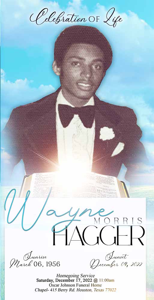 Wayne Morris Hagger 1956 – 2022